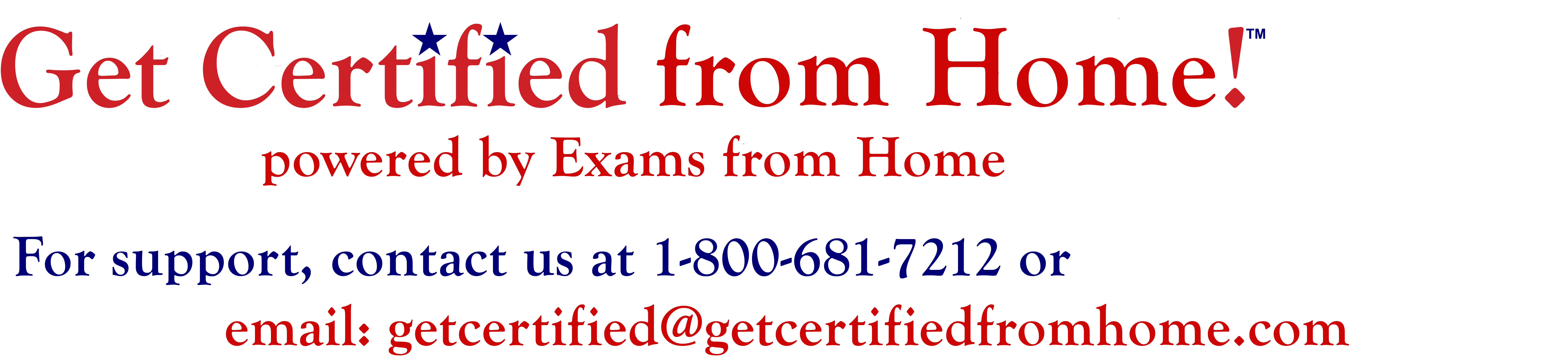 Get Certified from Home